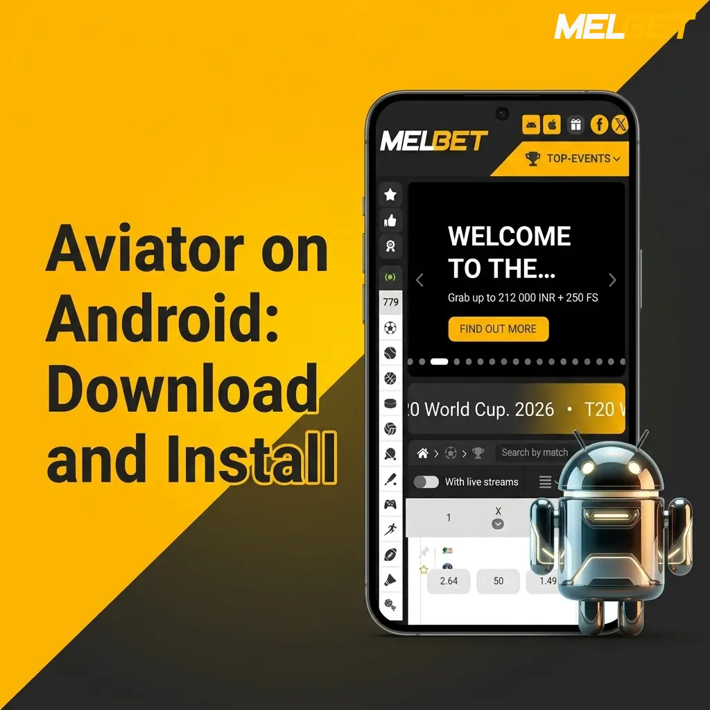 Melbet Aviator APK download and installation steps on Android device settings and browser
