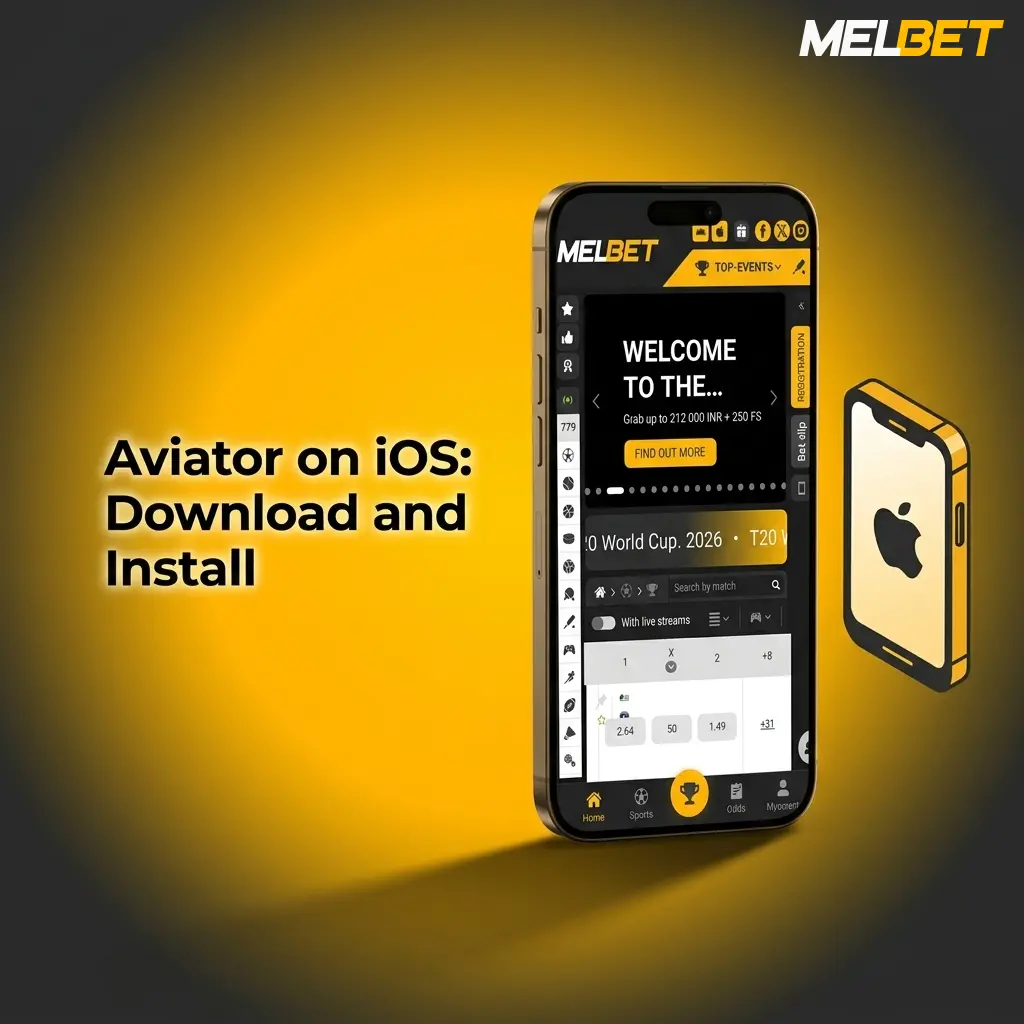 Melbet iOS app download steps for Aviator game on iPhone and iPad via Apple App Store in India