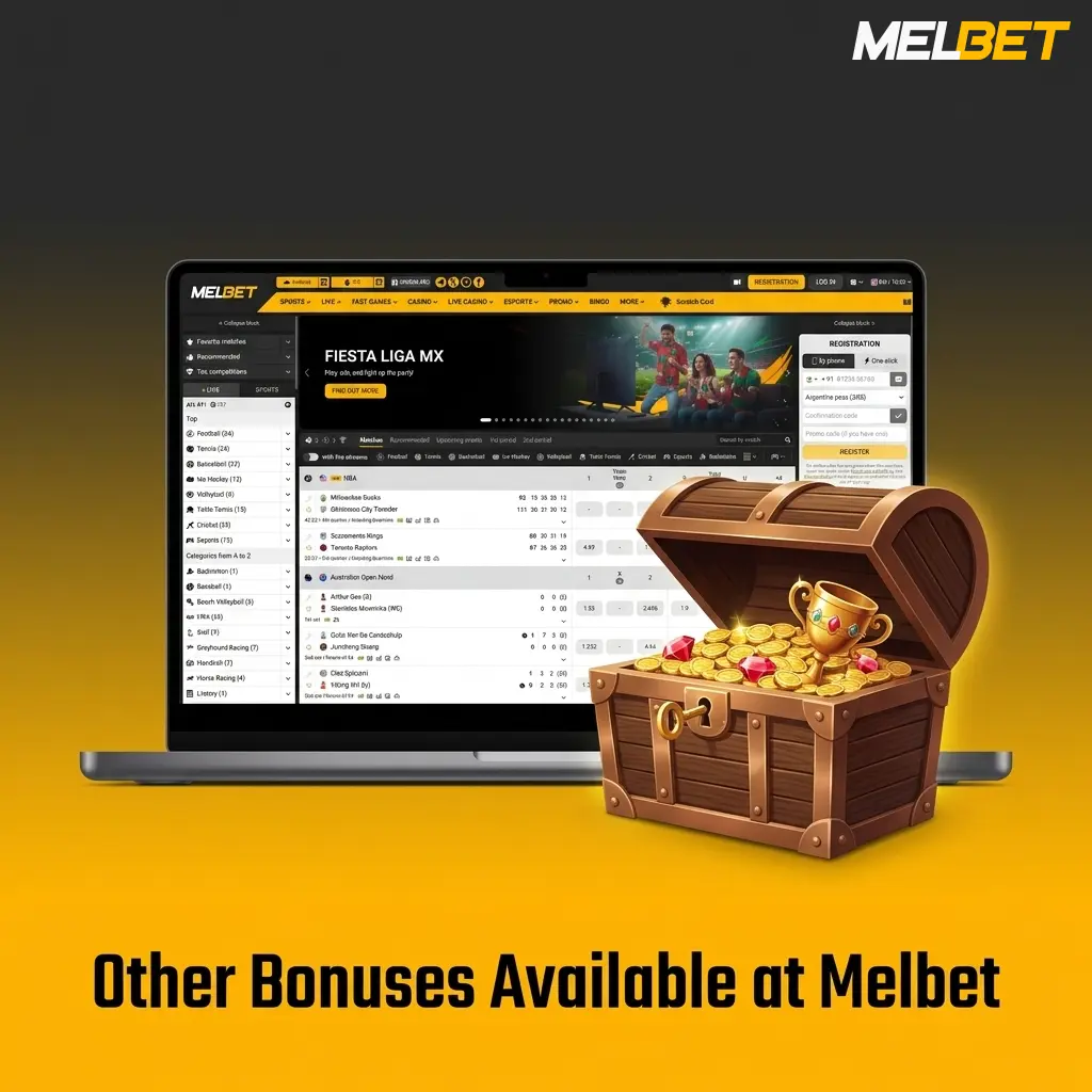 Melbet ongoing promotions including cashback, free bets, reload bonus, casino tournaments, and loyalty rewards