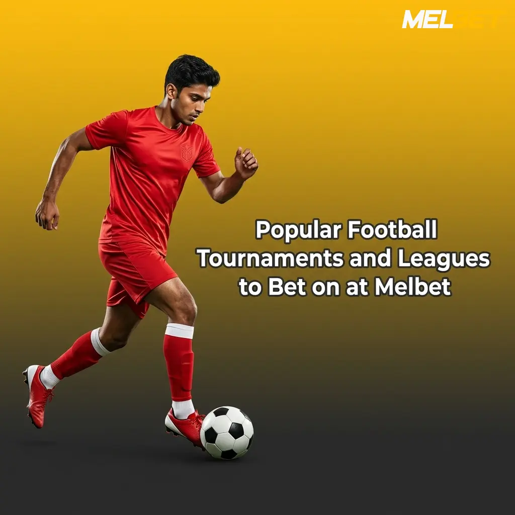 Popular football tournaments and leagues to bet on at Melbet, including ISL, Premier League, UEFA Champions League, and FIFA World Cup