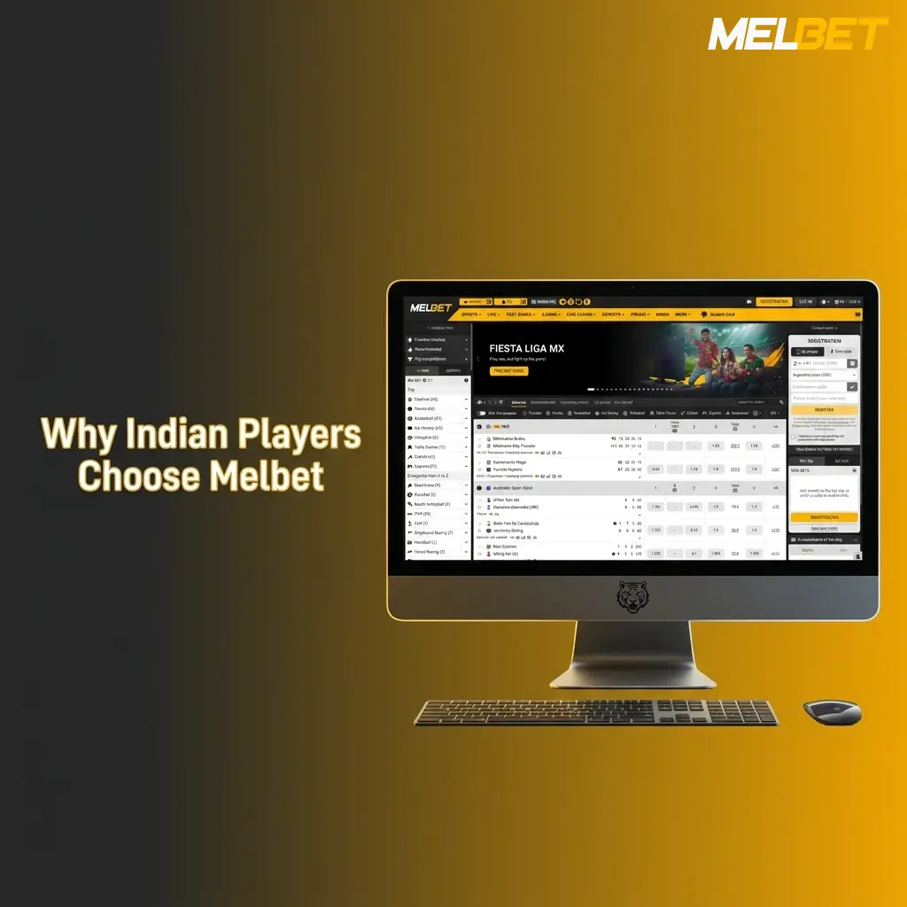 Melbet platform showing sports betting options, mobile app interface, and security features for Indian players