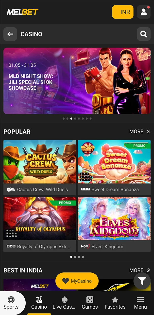 Check out the best games at Melbet Casino.