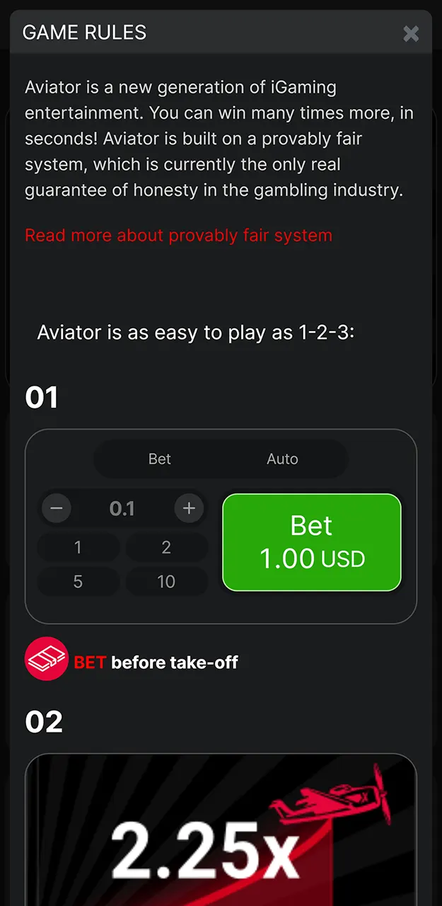 Learn the rules of the Aviator game on Melbet.