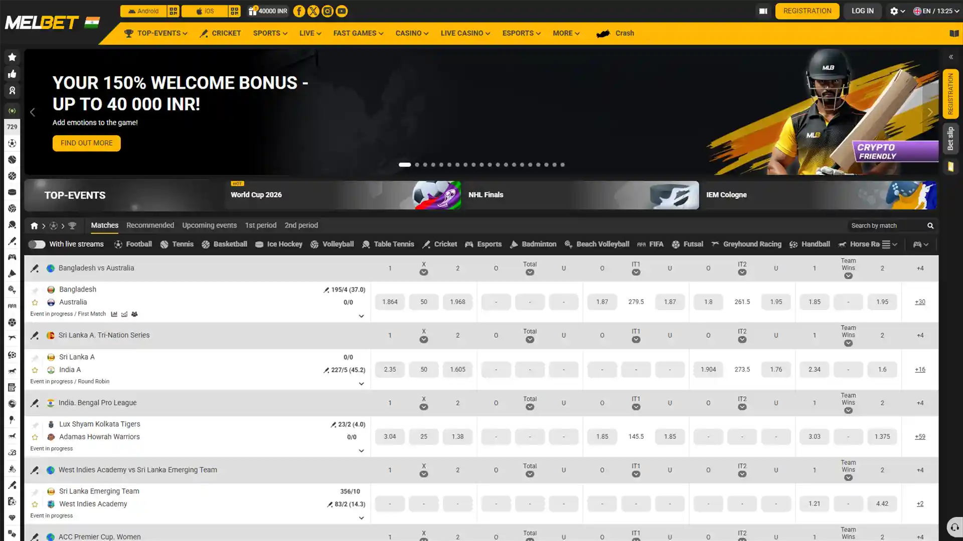 Join Melbet and enjoy competitive odds and the best games.